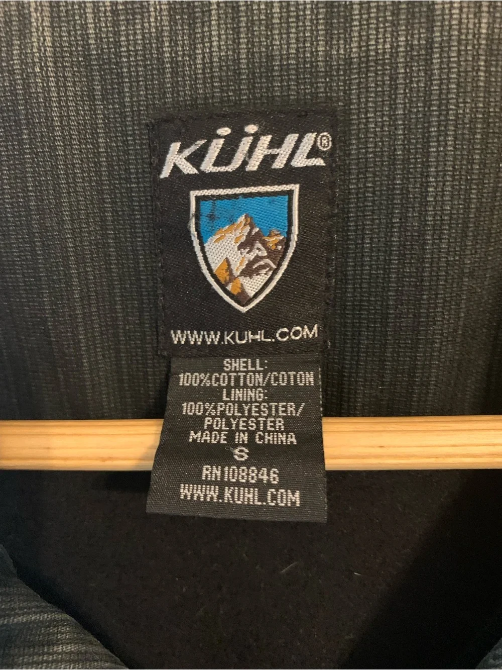 Kuhl Men's Black Canvas Zip Jacket